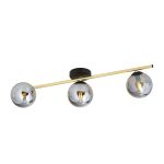 Emibig Lampa sufitowa Splendi Stal Czarny | Nadaje Się Do 3x E14 - Max 10W