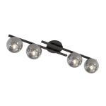 Emibig Lampa sufitowa Kairo Stal Czarny | Nadaje Się Do 4x E14 - Max 10W