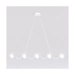 Emibig Lampa Wisząca Sinus Stal Valkoinen | Nadaje Się Do 5x G9 - Max 8W