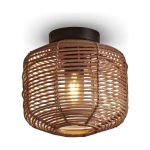 Good&Mojo Lampa sufitowa Tanami Rattan Brązowy | Nadaje Się Do 1x E27 