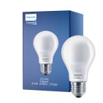 Philips Classic LED Żarówka E27 Gruszka Matowy 4.5W 470lm - 827 Bardzo Ciepła Biel | Zamienne 40W