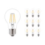 Opakowanie 10x Philips Corepro LED Żarówka E27 Gruszka Przezroczysty 4.3W 470lm - 827 Bardzo Ciepła Biel | Zamienne 40W