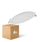 Opakowanie 4x Ledvance LED Downlight Slim Okrągła DN210 18W 1530lm 120D - 830 Ciepła Biel | 225mm