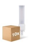 Opakowanie 10x Ledvance Dulux-D LED 7W - 840 Zimna Biel | 2-Piny - Zamienne 18W