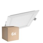 Opakowanie 6x Ledvance LED Downlight Slim plac SQ210 18W 1530lm 120D - 830 Ciepła Biel 