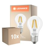 Opakowanie 10x Ledvance Classic LED E27 Gruszka Włókno Przezroczysty 3.4W 470lm - 827 Bardzo Ciepła Biel | Ściemnianie - Zamienne 40W