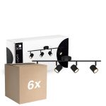 Opakowanie 6x D'Lite Lampa sufitowa Trop Piaszczysty Czarny| Nadaje Się Do 4x GU10