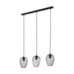 Eglo Lampa Wisząca Newtown Stal Czarny | IP20 - Nadaje Się Do 3x E27 