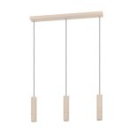 Eglo Lampa Wisząca Caminia Stal Szlifowany 3x4.7W 3x345lm - 830 Ciepła Biel | IP20 - W Tym 3x GU10