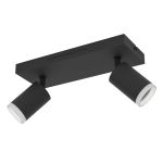 Eglo Connect.Z Smart Sufit Spot Melitello-Z Stal Czarny 7.4W 1100lm - 827-865 Przestrajalny Valkoinen + RGB | Ściemnianie