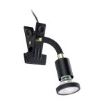 Eglo Clamp Parrini 1 Stal Czarny 4.5W 345lm - 830 Ciepła Biel | IP20 - W Tym 1x GU10