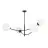 Emibig Lampa sufitowa Hunter Stal Czarny | Nadaje Się Do 4x E14 - Max 10W