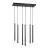 Emibig Lampa Wisząca Selter Stal Czarny | Nadaje Się Do 6x G9 - Max 8W