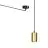 Emibig Lampa Wisząca Traker Stal Czarny | Nadaje Się Do 1x GU10 - Max 10W