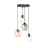 Emibig Lampa Wisząca Istar Stal Czarny | Nadaje Się Do 4x E27 - Max 10W