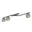Emibig Lampa sufitowa Naton Stal Czarny | Nadaje Się Do 3x E14 - Max 10W