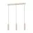 Eglo Lampa Wisząca Caminia Stal Szlifowany 3x4.7W 3x345lm - 830 Ciepła Biel | IP20 - W Tym 3x GU10