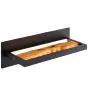 Brilliant Chaumont Światło Ścienne Aluminium Metal Drewno Czarny 8W 930lm - 830 Ciepła Biel