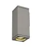 SLV Theo Światło Ścienne Aluminium Szary Plac | Zewnętrzna - IP44 - Nadaje Się Do 1x GU10 