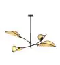 Emibig Lampa sufitowa Lotus Stal Czarny | Nadaje Się Do 4x E14 - Max 10W