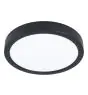 Eglo Lampa sufitowa Oświetlenie łazienkowe Fueva 6 Plastikowy Czarny 11.5W 1550lm - 827-840-865 CCT