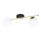 Emibig Lampa sufitowa Splendi Stal Czarny | Nadaje Się Do 2x E14 - Max 10W