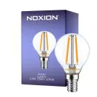 Noxion Lucent LED E14 Piłka Włókno Przezroczysty 2.5W 250lm - 827 Bardzo Ciepła Biel | Zamienne 25W