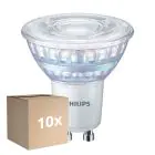 Opakowanie 10x Philips MASTER Value LED Spot GU10 PAR16 5.5W 575lm 36D - 940 Zimna Biel | Najlepsze Renderowanie Kolorów - Ściemnianie - Zamienne 80W