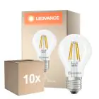 Opakowanie 10x Ledvance Classic LED E27 Gruszka Włókno Przezroczysty 3.4W 470lm - 827 Bardzo Ciepła Biel | Zamienne 40W