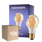 Opakowanie 10x Noxion LED E27 Gruszka Włókno Złoty 7W 630lm - 825 Bardzo Ciepła Biel| Ściemnianie - Zamienne 50W