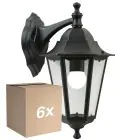 Opakowanie 6x Nordlux Cardiff Down Światło Ścienne Aluminium Czarny | Nadaje Się Do 1x E27