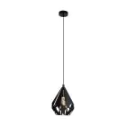 Eglo Lampa Wisząca Carlton 5 Stal Czarny | IP20 - Nadaje Się Do 1x E27 