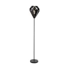Eglo Lampa podłogowa Carlton 5 Stal Czarny | IP20 - Nadaje Się Do 1x E27 